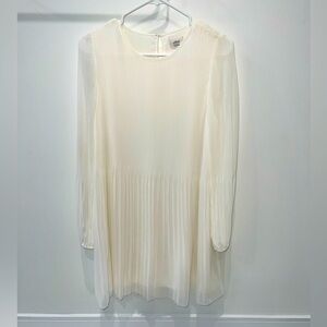 Aritzia Wilfred Daydreamer mini dress in light birch size small